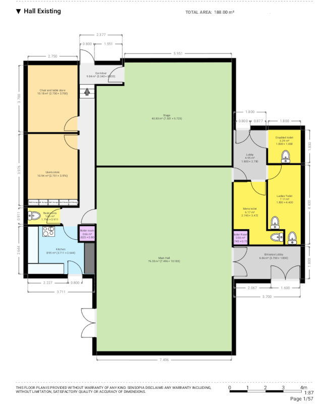Village Hall Floor Plan